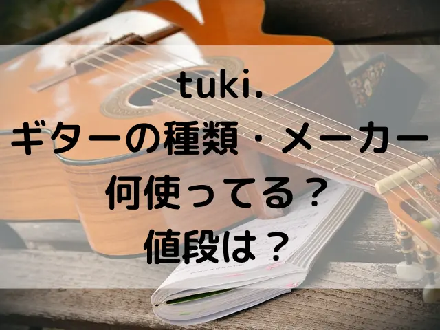 tuki.のギターの種類やメーカーは何使ってる？値段やどこで買うかも調査