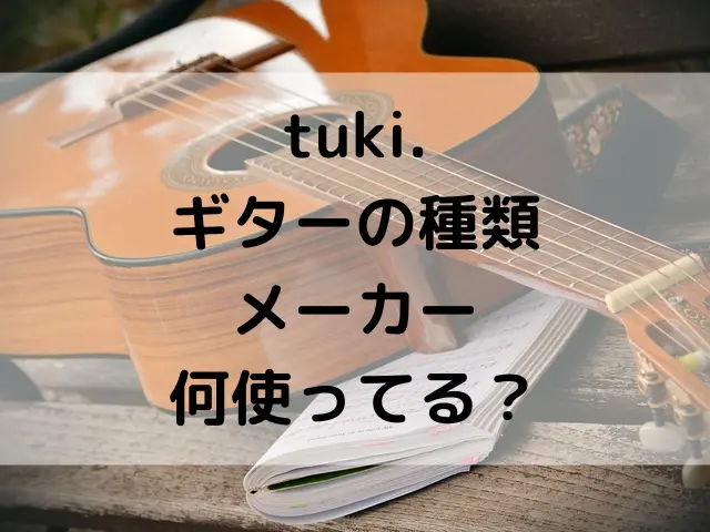 tuki.のギターの種類やメーカーは何使ってる？値段やどこで買うかも調査