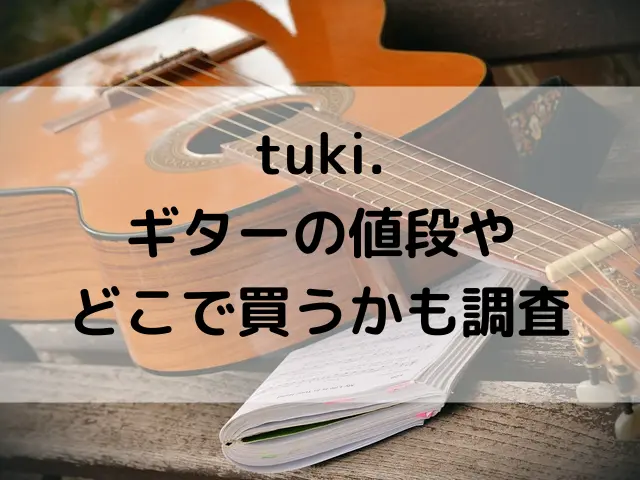 tuki.のギターの種類やメーカーは何使ってる？値段やどこで買うかも調査